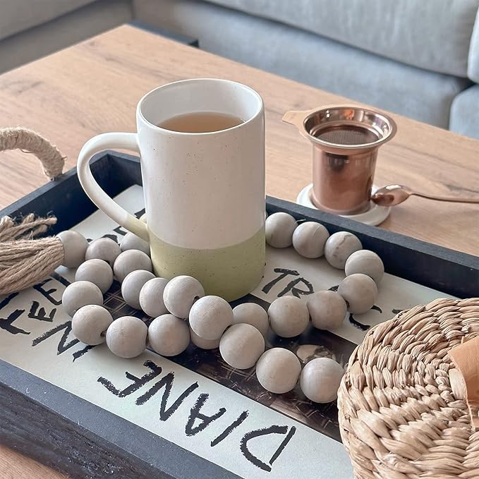 Mora Ceramics Tea Cup with Loose Leaf Infuser, Spoon and Lid, 12 oz, Microwave and Dishwasher Safe Coffee Mug - Rustic Matte Ceramic Glaze, Modern Herbal Tea Strainer - Great Gift for Women, Limestone - Bloomnest