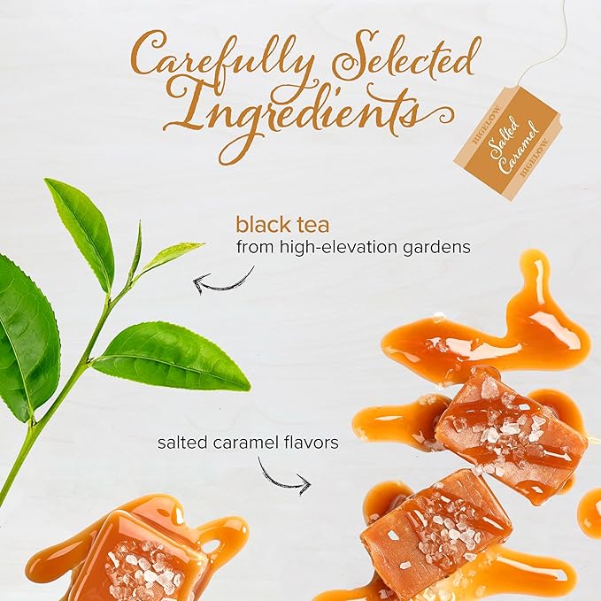 Bigelow Tea Salted Caramel Black Tea, Caffeinated Tea with Caramel and Salt, Holiday and Christmas Tea, 18 Count Box (Pack of 6), 108 Total Tea Bags - Bloomnest