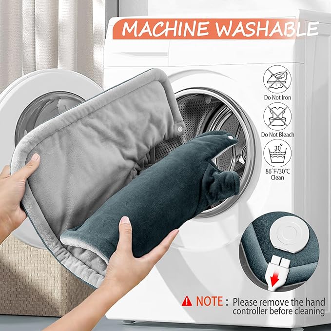 Neck Heating Pad Gifts for Dad, Men, XL Weighted Shoulder Heat Pad, Back Pain Relief Heat Pads, Gifts for Mom, Women and Christmas, Birthday, Mother's Day, Fathers Day Warm Gifts, 23'' x 17'' - Bloomnest