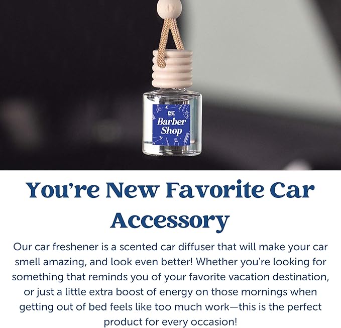 CANDECraftCo Car Air Hanging Fragrance Oil, Car Auto Freshener for Essential Oils, Scents Fragrance Aromatherapy Automobile Diffuser, Long Lasting (Birthday Cake) - Bloomnest