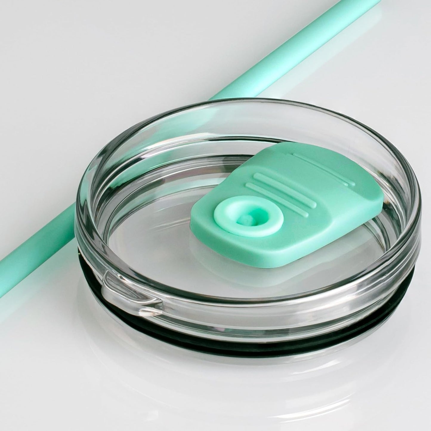 40 Oz Personalized Tumbler with Handle and Straw - Custom Name and Birth Month Flower, Stainless Steel Travel Cup - Birthday Gifts for Women, Teal