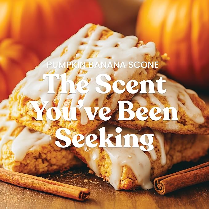 Yankee Candle Pumpkin Banana Scone, Fall Scented Candle, 22oz Large Jar with up to 150 Hour Burn Time - Bloomnest