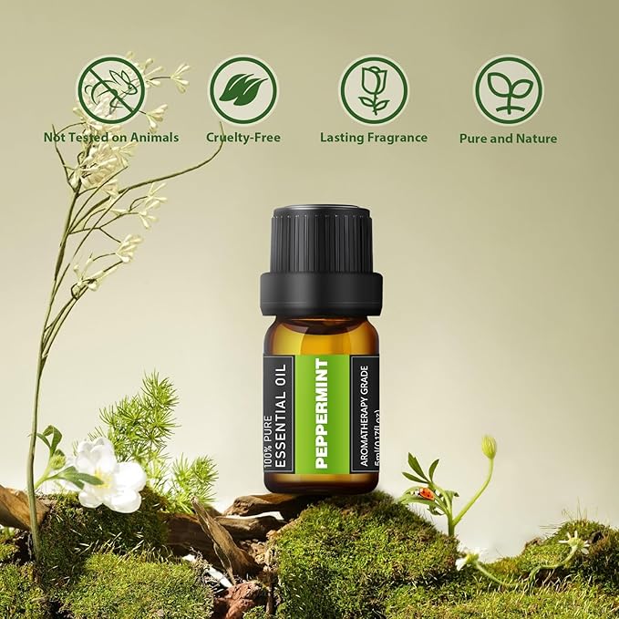 24 Bottles Essential Oil Set - Natural Essential Oils - Perfect for Diffuser, Massage, DIY Candle and Soap Making (5ml) - Bloomnest