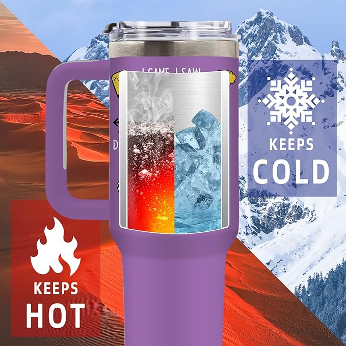 DUUV Birthday Gifts for Women Men, I Came I Saw I Forgot Tumbler 40 Oz, Gag Gifts for Grandma Grandpa Mom Dad Elderly Senior Citizen Old People, Gift for Retirement Birthday Christmas, 1PCS - Bloomnest
