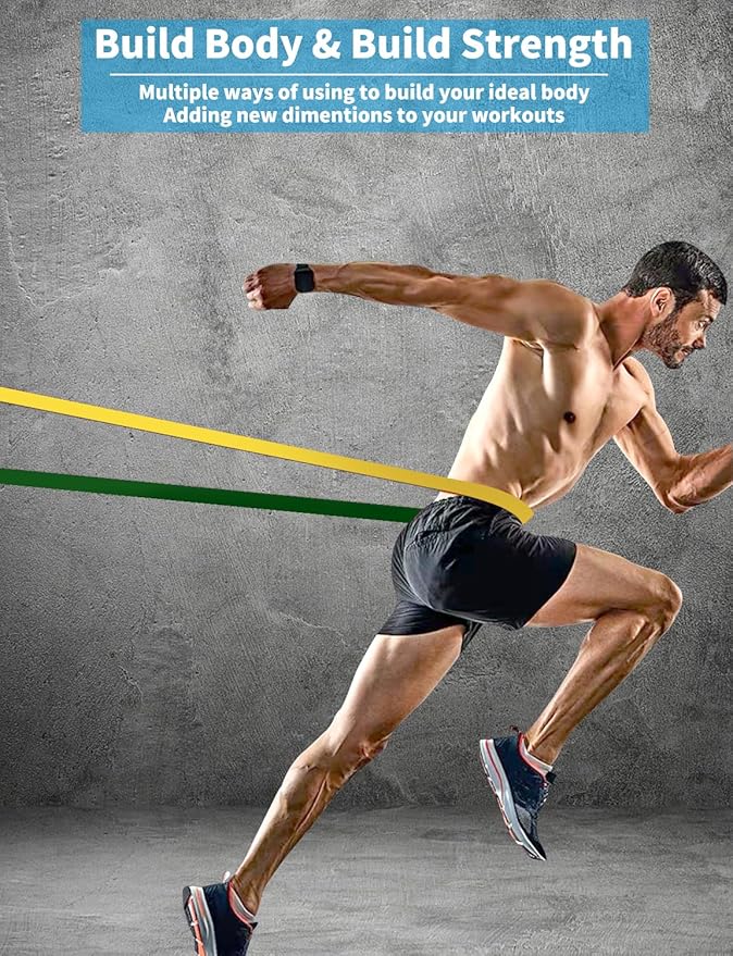 Pull Up Bands, Resistance Bands, Pull Up Assistance Bands Set for Men & Women, Exercise Workout Bands for Working Out, Body Stretching, Physical Therapy, Muscle Training