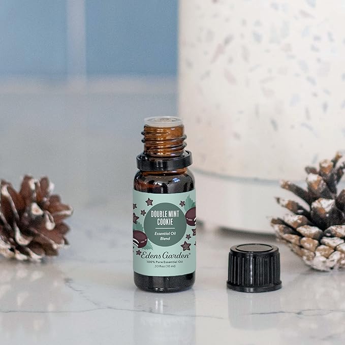 Edens Garden Double Mint Cookie Essential Oil Blend- 100% Pure Premium Grade, Undiluted, Natural, Therapeutic, Aromatherapy, The Best for Diffusing, Candle, Laundry, Humidifiers 10 ml (.33 fl oz) - Bloomnest