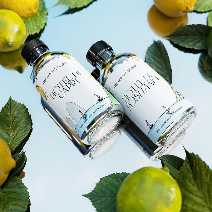 The Magic Scent Hotel Di Positano Diffuser Oil Scent - Cold-Air & Ultrasonic Fragrance Oil for Diffuser Inspired by Amalfi Coast, Italy - Essential Oils for Diffusers Aromatherapy - 4 fl oz, 120 mL - Bloomnest