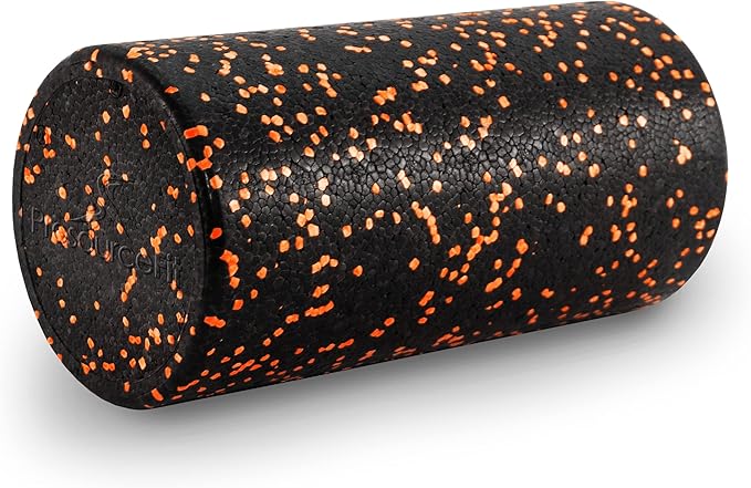 ProsourceFit High Density Foam Rollers 12 - inches Long, Firm Full Body Athletic Massage Tool for Back Stretching, Yoga, Pilates, Post Workout Muscle Recuperation, Black/Blue - Bloomnest