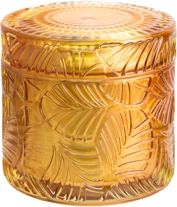 Hidden Label Christmas Candle - Caramel Toffee Scented, Crackling Wood Wick Soy Candles in 7.4oz Glass Jar - Perfect Gifts for Women - Bloomnest