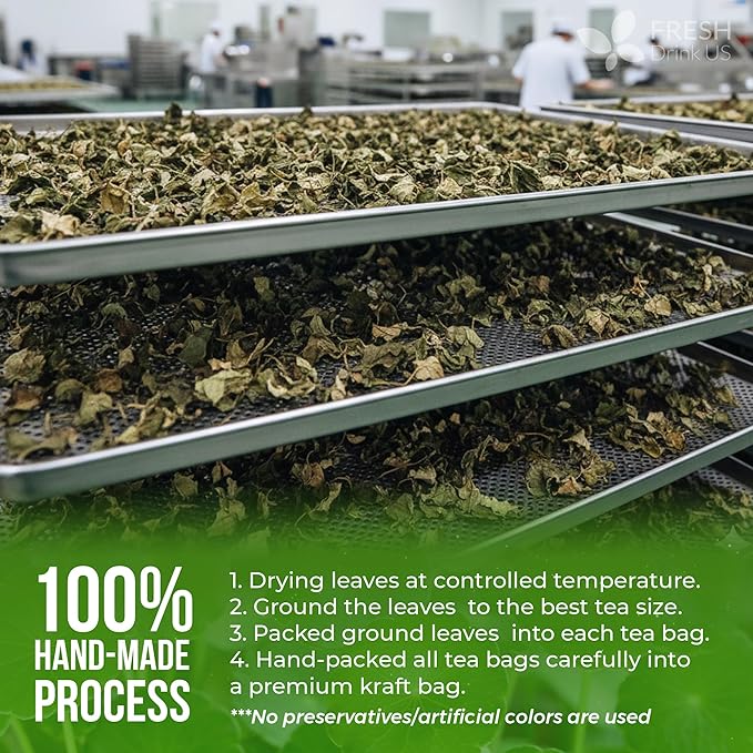 FreshDrinkUS, Premium Gotu Kola Leaves (Centella asiatica) | 8 oz Dried Loose Leaf | Naturally Mild & Earthy Herbal Tea – Premium Quality Leaves. Sugar-Free. Caffeine-Free. Vegan - Bloomnest