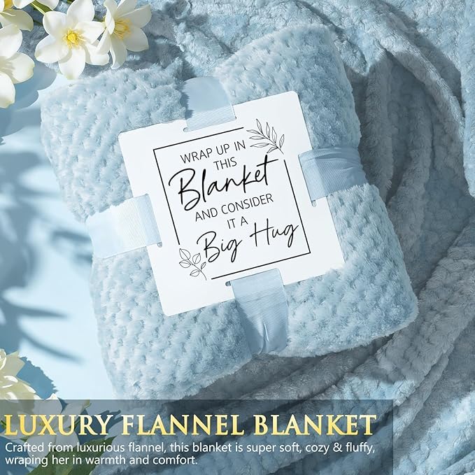 Valentine's Day Birthday Gifts for Women Self Care Package Get Well Soon Gift Baskets, Thinking of You Sympathy Spa Gift Set w/ Crochet Flower Bouquet, Unique Gifts for Women Her Wife Girlfriend Mom