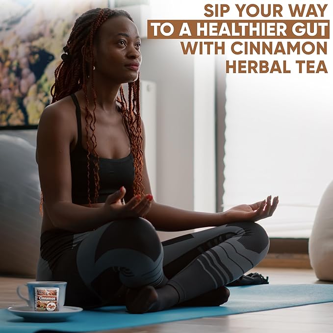 HERBOGANIC Cinnamon Herbal Tea - Digestion Support and Immune Boost | Refreshing and Delicious Blend | Natural Ingredients | 20 Tea Bags - Bloomnest