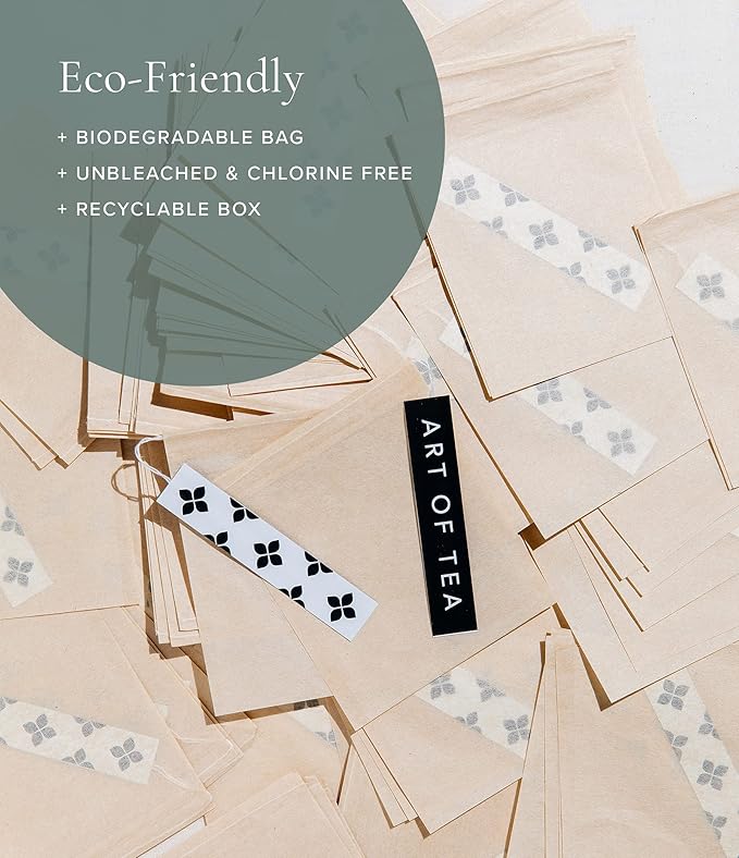 Art of Tea | Filter Bags 4" by 3.5"| Single Use | 100 Count | Works With Coffee or Tea - Bloomnest