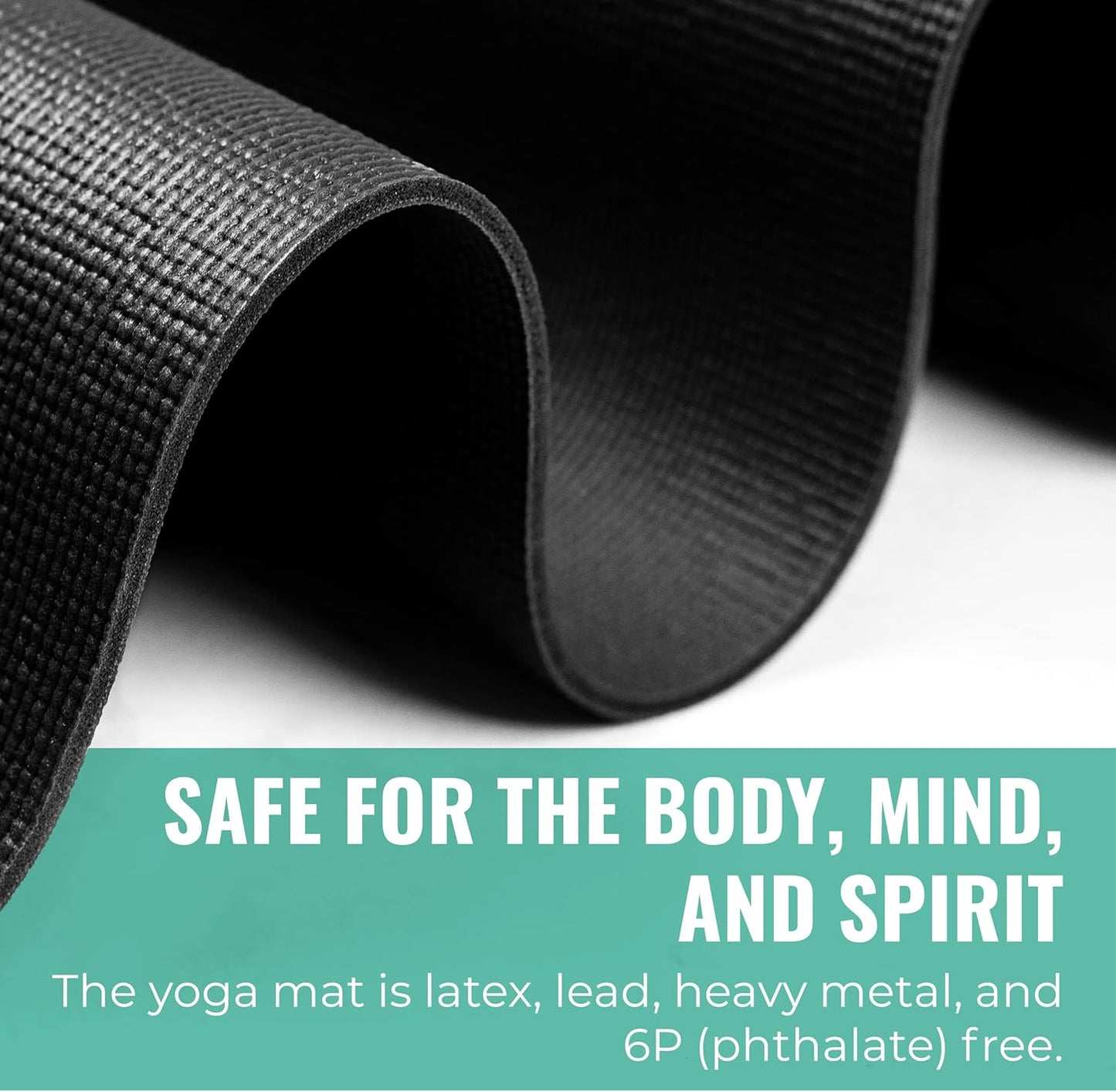 10-Pack Classic Yoga Mat With Carrying Strap, 68" x 24" Non Slip Exercise Mat, 4mm Thick Fitness Mat, Anti-Tear, Bulk Yoga Mats for Home Workout, Gym, School, or Studio