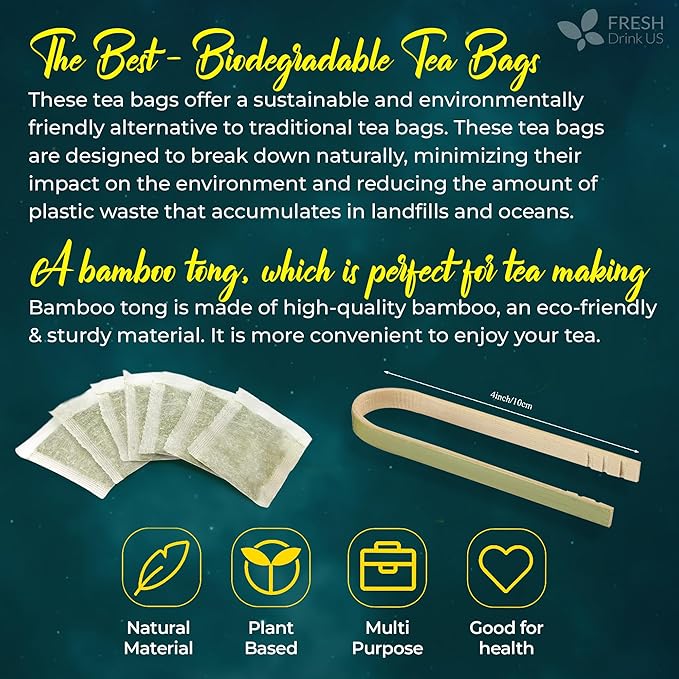 FreshDrinkUS, Tulsi Sleep Tea Bags | 135 Tea Bags | Herbal Blend with Tulsi Holy Basil, Chamomile, Gotu Kola, Ashwagandha & Peppermint | Naturally Caffeine-Free, Relaxing Evening Herbal Tea. Vegan - Bloomnest