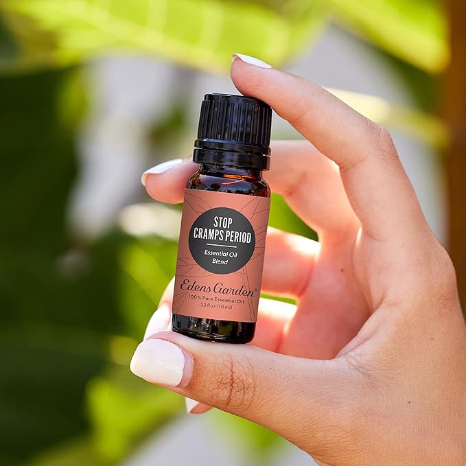Edens Garden Stop Cramps Period Essential Oil Blend- 100% Pure Premium Grade, Undiluted, Natural, Therapeutic, Aromatherapy, The Best for Diffusing, Skin, Humidifiers, Hair 10 ml (.33 fl oz) - Bloomnest