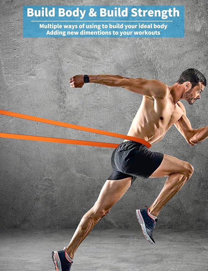 Pull Up Bands, Resistance Bands, Pull Up Assistance Bands Set for Men & Women, Exercise Workout Bands for Working Out, Body Stretching, Physical Therapy, Muscle Training - Bloomnest