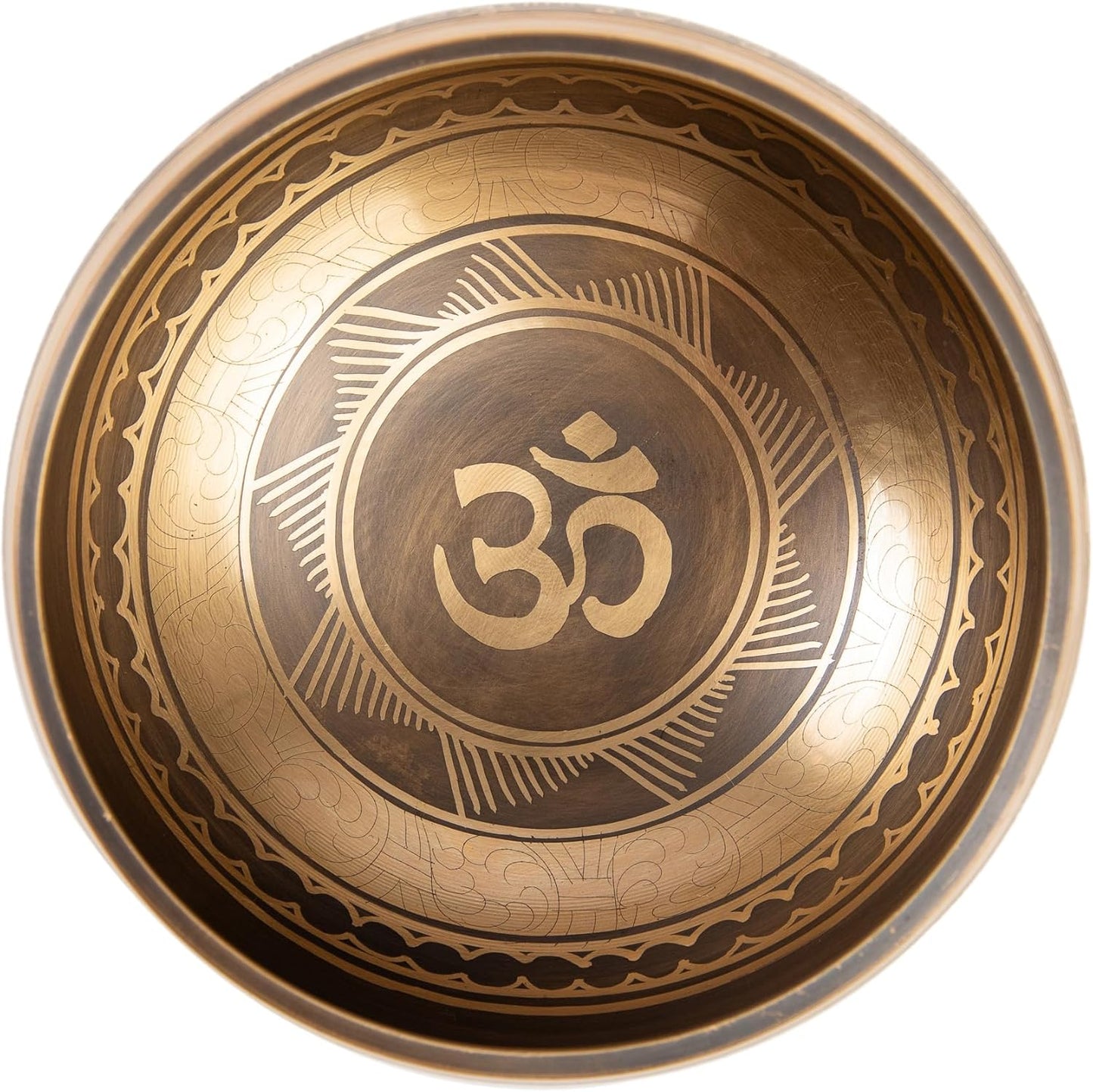 Tibetan Singing Bowl Set - 5" Plain Sound Bowl with Gift Box - Easy To Play for Beginners - Authentic Handcrafted Mindfulness Meditation Chakra Healing Holistic Sound 7 by Himalayan Bazaar