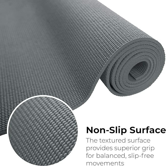 Hello Fit 10-Pack Yoga Mat, 68" x 24" Non Slip Exercise Mat, 4mm Thick Gym Mat for Fitness and Stretching, Bulk Non Toxic Yoga Mats for Schools and Studios - Bloomnest
