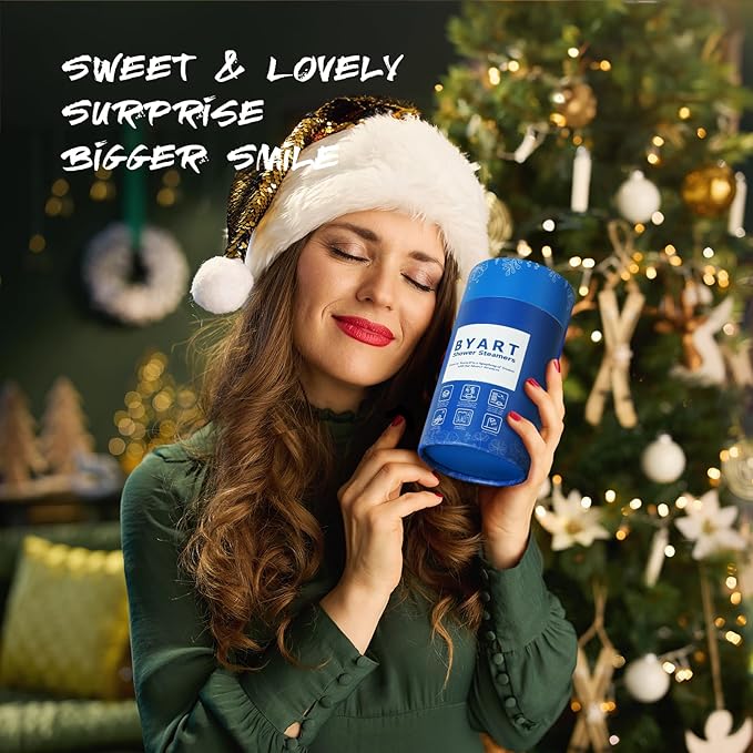 Shower Steamers Aromatherapy - Christmas Gifts for Women, Natural Essential Oils, Spa Steamer, Lingering Intense Aroma, Stress Relief, Body&Soul Relaxing Bath Bombs, Stocking Stuffer for Friend/Family - Bloomnest