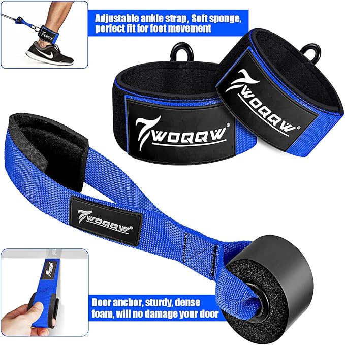 Heavy Resistance Bands for Working Out, 350lbs/450lbs Exercise Bands with Handles, Workout Bands Set for Men, Fitness Weight Bands for Muscle Strength Training, Stretching, Slim, Home Gym Equipment - Bloomnest