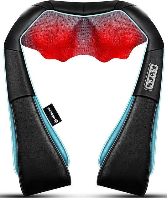 Mo Cuishle Shiatsu Neck and Shoulder Massager with Heat – Deep Kneading Massage for Relaxation – Ideal for Christmas, Mother's Day, Father's Day, Gifts for Men, Women, Mom and Dad - Bloomnest