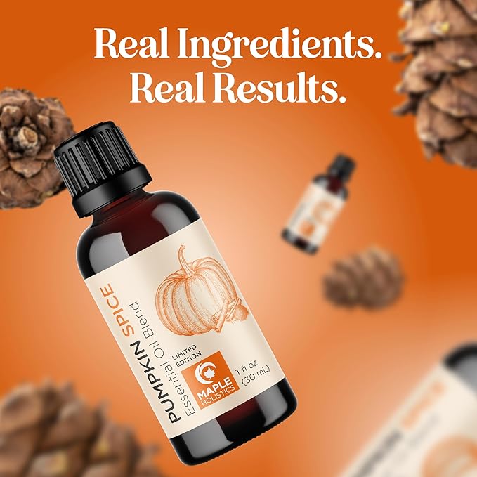 Pumpkin Spice Essential Oil Blend - Warm & Cozy Pumpkin Spice Oil for Diffuser Candles Soaps & DIYs with Real Nutmeg Cinnamon Clove & Ginger Extracts - Fall Scented Aromatherapy Blend (1 Fl Oz) - Bloomnest