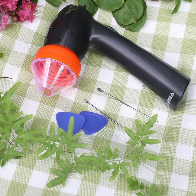 Mamba Lite 0.75g Orange All Plastic Head USB Electric Herb Grinder. Small Portable Herbal Machine & Spice Mill for the Kitchen - Bloomnest