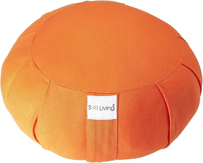Meditation Cushion Sol Living Yoga Floor Pillow 100% Cotton Floor Cushion Removable Cover Firm Comfort Yoga Floor Cushion Seating for Adults Machine Washable Zafu Meditation Pillow Pouf Bolster Pillow