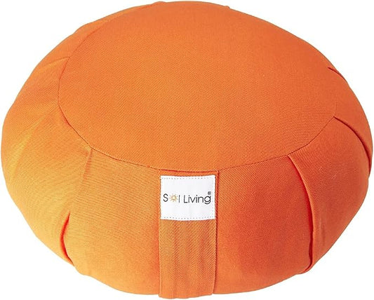 Meditation Cushion Sol Living Yoga Floor Pillow 100% Cotton Floor Cushion Removable Cover Firm Comfort Yoga Floor Cushion Seating for Adults Machine Washable Zafu Meditation Pillow Pouf Bolster Pillow