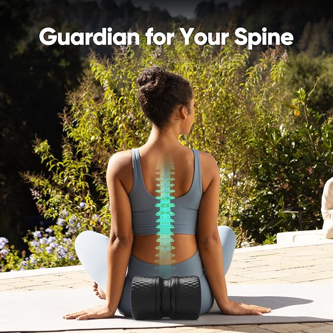 FitBeast Back Roller - Deep Tissue Massage Wheel, Yoga Wheel & Back Stretcher for Pain Relief (6'') - Bloomnest