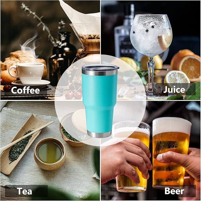 HASLE OUTFITTERS 30oz Stainless Steel Tumbler, Double Wall Vacuum Insulated Travel Mug Tumbler, Durable Insulated Coffee Mug, Gift Box Set (Light Green, 1) - Bloomnest