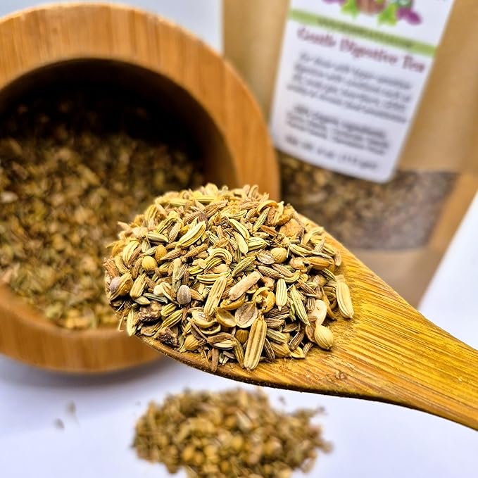IBS DIGESTIVE TEA for sensitive digestion for leaky gut, IBS, gas, bloating used clinically & formulated by master herbalist Khabir - - 100% Organic, Non-GMO, No Additives - Bloomnest