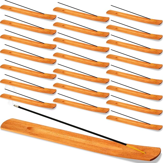 Handmade Wooden Incense Stick Holder Wood Incense Burner Ash Holder Trays for Sticks Home Utilities Accessories and Buddha Hall(36 Pieces)