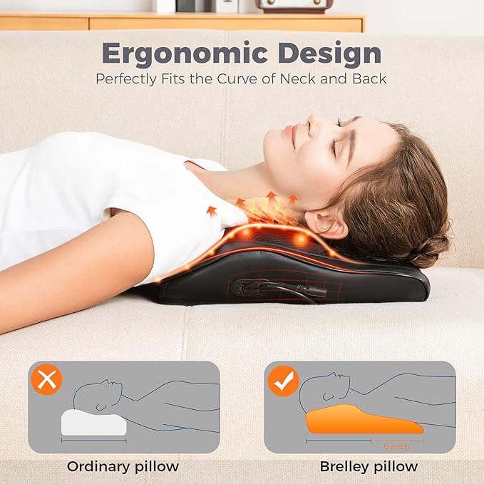 Neck and Back Massager for Pain Relief Deep Tissue with Heat, Shiatsu Shoulder Massager with Bi-Directional Rotating Head for Neck, Back, Shoulders, and Legs - Bloomnest
