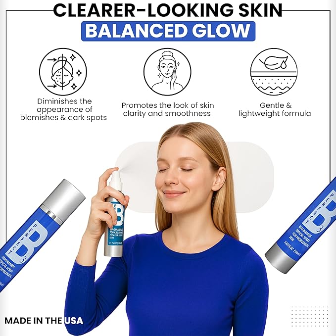 Niacinamide Face Spray – Topical Mist with Hyaluronic Acid, Glycerin, Vitamin B3, and Aloe for Skin Clarity, Texture & Hydration – Gentle Niacinamide Serum Alternative – 3.6 fl oz - Bloomnest