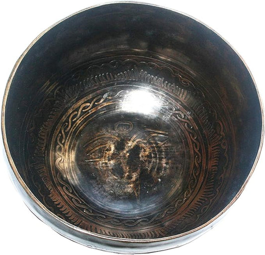 Sacral Chakra Antique Hand Pounded Tibetan Art Healing Singing Bowl ~ Nepal [ 406 SB, 5.75 inch Diameter ] - Bloomnest