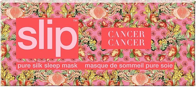 slip Pure Silk Sleep Mask - 100% Pure 22 Momme Mulberry Silk Eye Mask - Comfortable Sleeping Mask with Elastic Band, Zodiac Collection: Cancer - Bloomnest