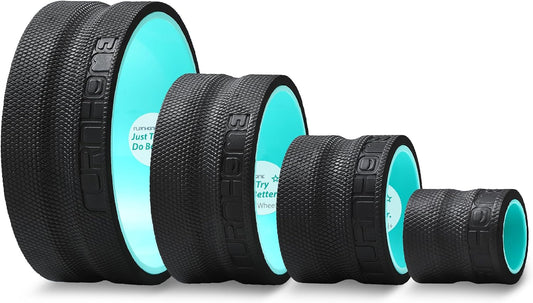 Furnhome Back Roller - Back Wheel for Deep Tissue Massage,Yoga Wheel for Back Pain & Stretching- Comfy Deep Tissue Massage Roller (4-Pack)