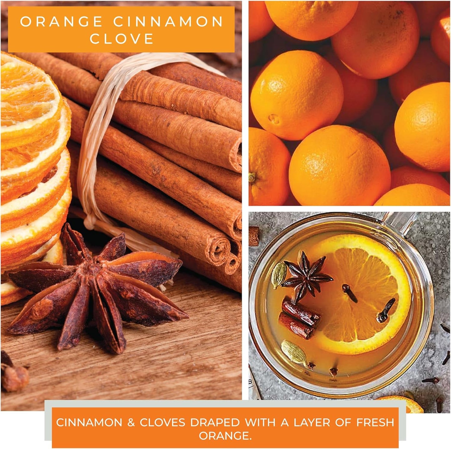 A Cheerful Giver - JM97 Orange Cinnamon Clove 22 oz. Mama Jar Candle, 22oz