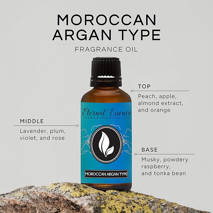 Eternal Essence Oils Moroccan Argan Type 30ml Premium Fragrance Oil - for Candle, Soap Making, Aromatherapy, Diffusers, Home Care, & Humidifiers EternalEssenceOils