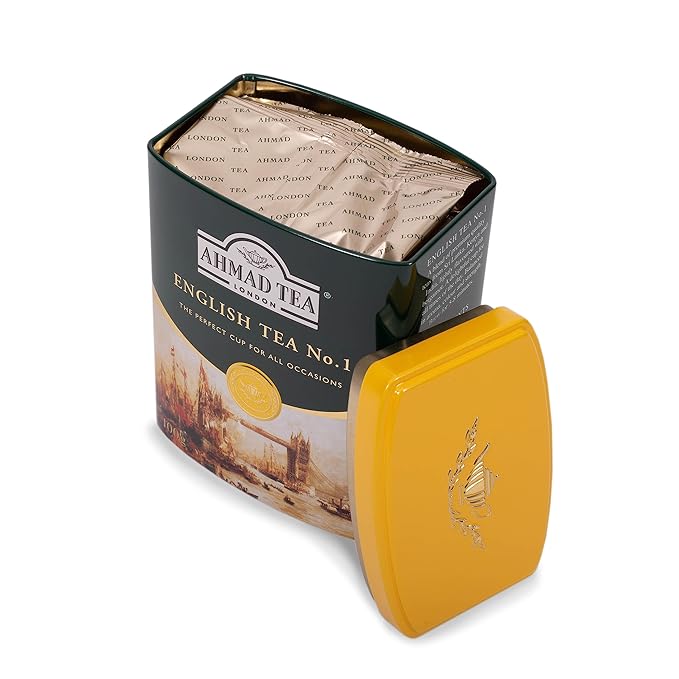 Ahmad Tea Caddy Gift Tin, English Scene, English Tea No.1, 100 Gram - Bloomnest