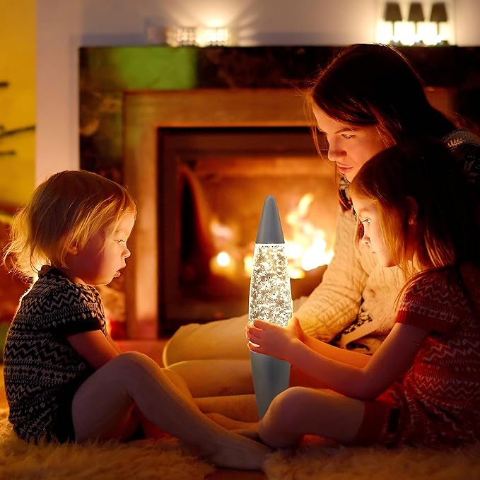 Jambo 16-Inch Silver Star Glitter Lamp I Beautiful Liquid Lamp I Entertaining for Adults and Kids I Perfect Holiday Gift - Bloomnest