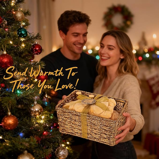 35 Pcs Valentines Day Gifts for Women, Honey & Almond Bath & Body Gift Basket, Face Skin Care Kit, Home Spa Gift Set, Self-Care Kit, Necklace, Birthday, Christmas, Mother Day, Anniversary