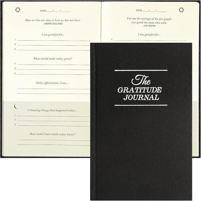 The Gratitude Journal, manifestation journal, Daily Journal with Prompts for Affirmation, Happiness, Mindfulness, Positivity, Wellness, Undated Journal for Women & Men(8.5 * 5.5 inches) - Bloomnest