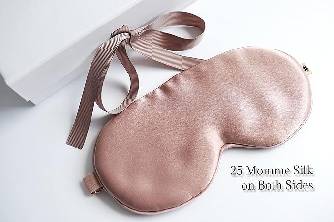 Premium Handcrafted 25 Momme Mulberry Silk Eye Mask for Sleeping (Ballerina) - Bloomnest