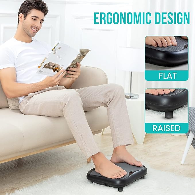 Snailax Shiatsu Foot Massager with Heat, Electric Feet Massager Machine for Plantar Fasciitis, Heated Foot Warmer, Gifts for Men, Women - Bloomnest
