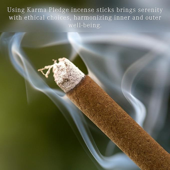 Jasmine Incense Sticks, Organic Hand Dipped Incense, Natural Herbs & Aromatic Ingredients, Contain 40 Sticks Inside, Burn Time 45-60 Min, Spiritual Gifts, Incense by Karma Pledge