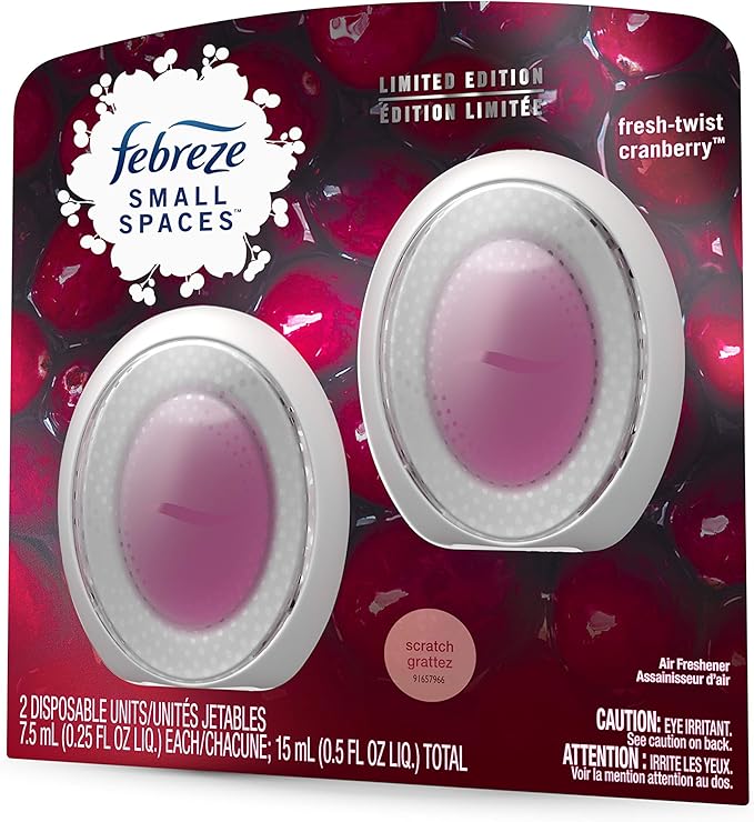 Febreze Small Spaces, Fresh - Twist Cranberry, 2 count - Bloomnest