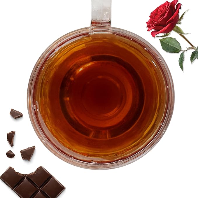 BREWIX, Chocolate Rose Loose Black Tea, (50+ Cups, 3.53oz/100g) | Valentine's | Dessert tea - Bloomnest